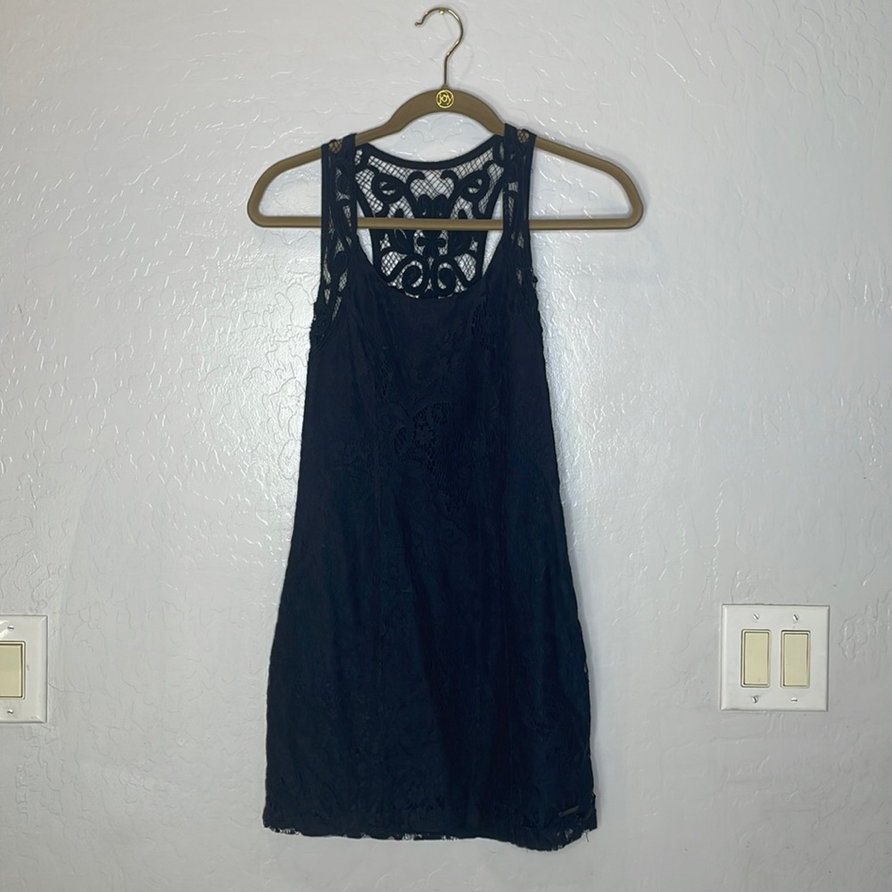 Abercrombie and Fitch navy blue lace dress